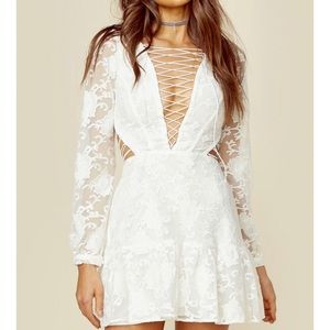 For love of lemons Jolene lace up dress